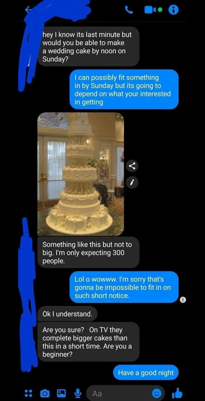 Hey, I Know That I've Given My Wedding No Thought But I Want You Dedicate The Next 48 Hours Of Your Life To It