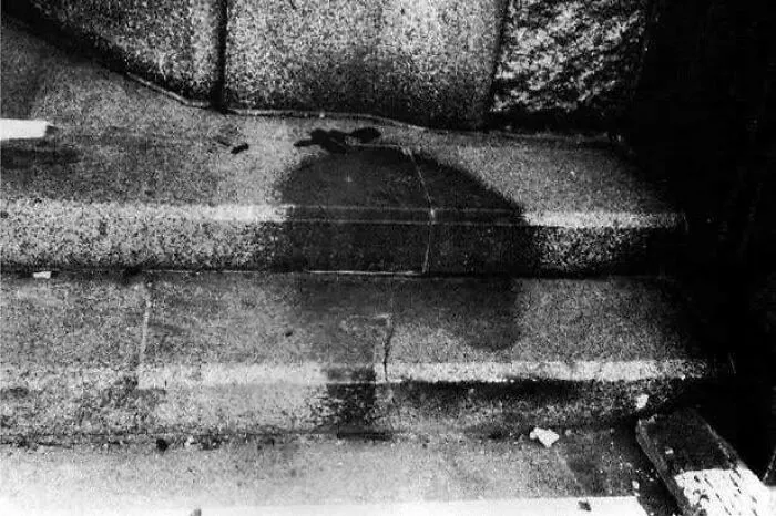 Permanent Shadows Of Vaporized People. Hiroshima 1945