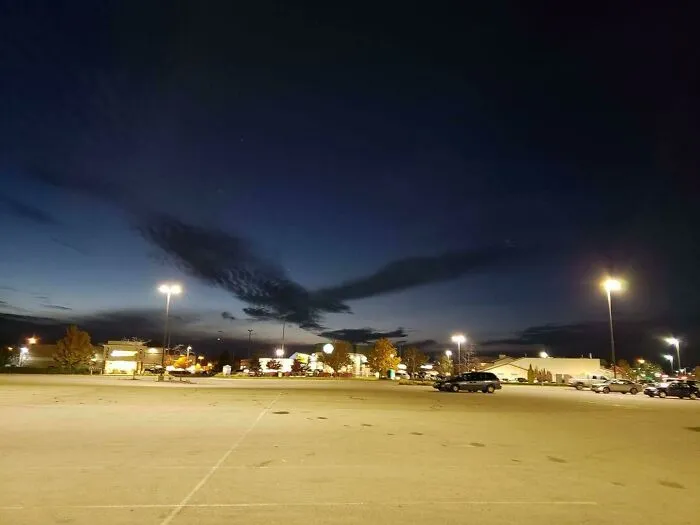 This Cloud Looks Like An Eagle Going After A Fish (Muskegon, Mi)