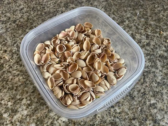 My Wife Puts Leftover Pistachio Shells Back In With The Uneaten Pistachios