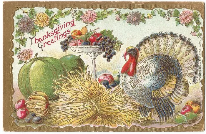 34 Pretty, Amusing And Simply Weird Thanksgiving Postcards From The Past