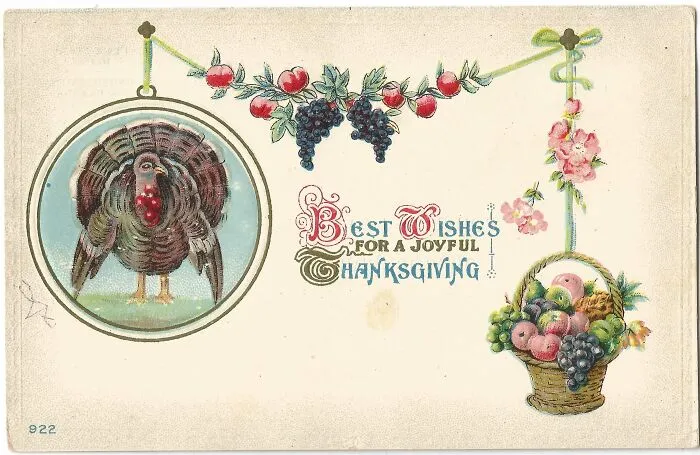 34 Pretty, Amusing And Simply Weird Thanksgiving Postcards From The Past