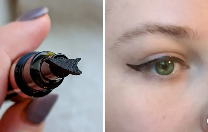 Get A Flawless Cat Eye In Seconds With The <a Style="Display:inline;" Href="Https://Www.amazon.com/Winged-Eyeliner-Stamp-Smudgeproof/Dp/B07gm317jj?ie=utf8&th=1&linkcode=ll1&tag=bpibis-20&linkid=2472f1584bceb0da676d403766996468&language=en_us&ref_=as_li_ss_tl" Target="_blank"><span Style="Font: Inherit; Color: #d74b1f;"> Winged Eyeliner Stamp</Span>, A Genius Tool That Takes The Guesswork Out Of Liquid Liner