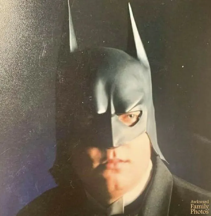 My Brother, Chris’s 1998 Senior Picture. He Really Loved Batman