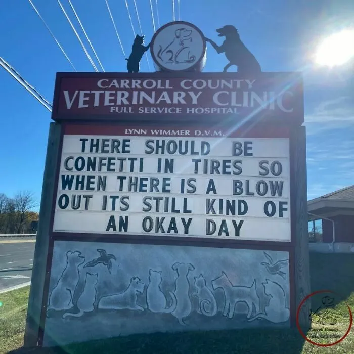 No Fleas, Just Jokes: 40 Signs That Had Tails Wagging (New Pics)