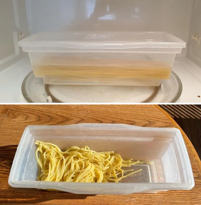 Just Don't Tell Any Nonna That You Used This <a Style="Display:inline;" Href="Https://Www.amazon.com/Microwave-Pasta-Cooker-Original-Sticking/Dp/B000yt2xoi?ie=utf8&linkcode=ll1&tag=bpbuffalo-20&linkid=79846e18d02aad9cd97baff5273760a5&language=en_us&ref_=as_li_ss_tl" Target="_blank"> <span Style="Font: Inherit; Color: #d74b1f;"> Microwave Pasta Cooker</Span>