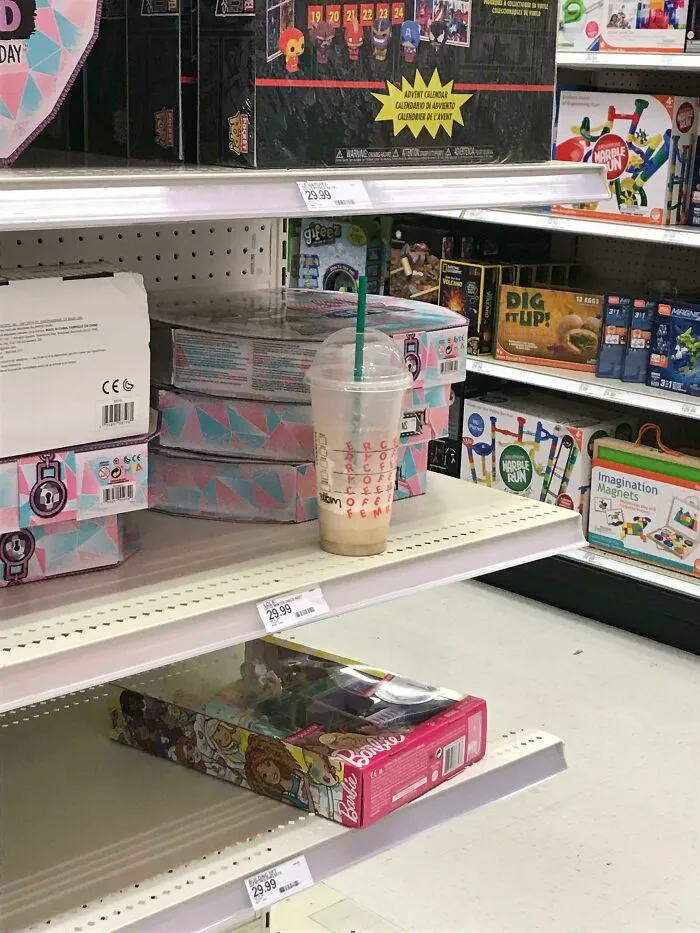 Leaving This Stuff Around Store For Employees To Clean Up