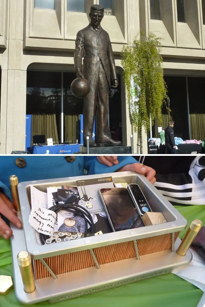 Time Capsule Sealed For New Nikola Tesla Monument In Silicon Valley