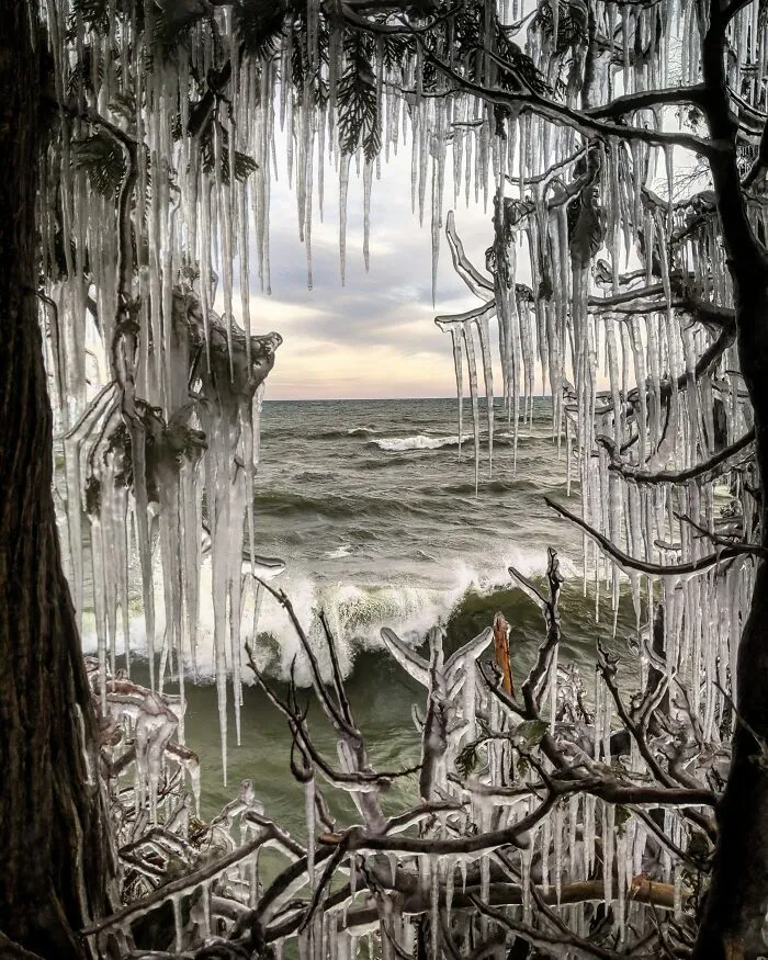 Itap Of Lake Michigan In Winter