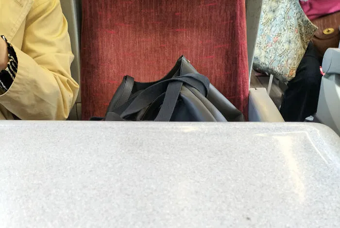 Stood Up For 2 Mins And The Lady Next To Me Put Her Bag In My Seat