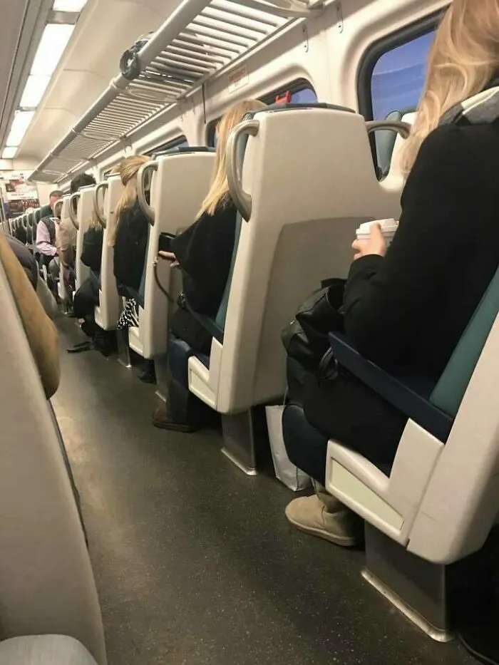 My Friend Got On The Train And The Same Woman Sat Down, 4 Times