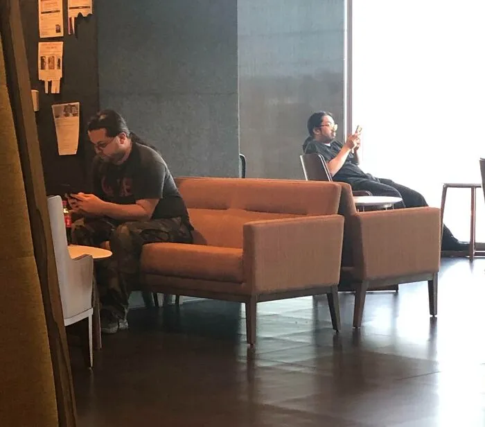 I Have Worked Here For 2 Years. I Have Only Seen Them Individually. Had A Major What The S**t Moment Today When I Realized It Was Two Different People