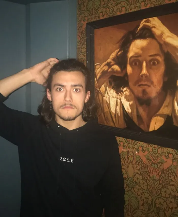 Friend Looks Exactly Like The Painting At A Bar