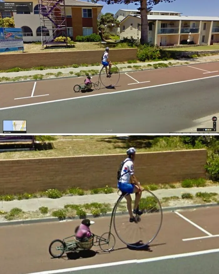 Penguin And Penny Farthing