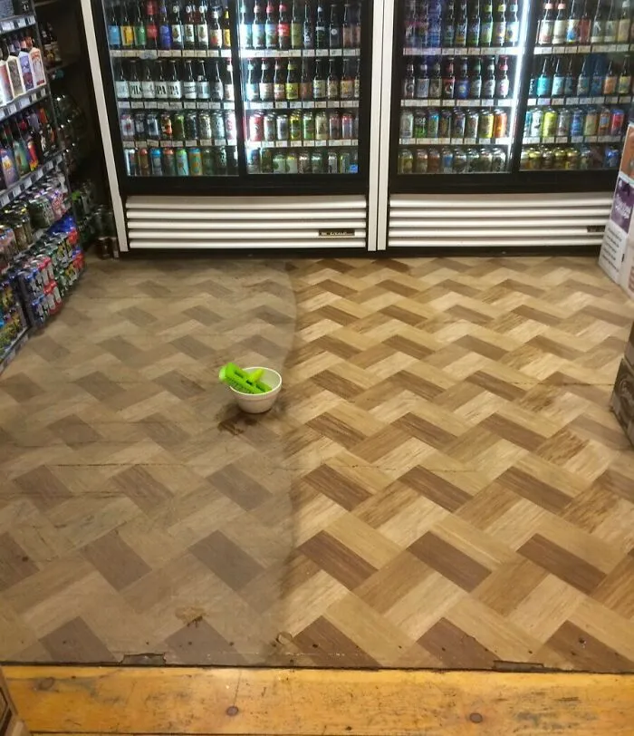 I Scrubbed The Floor At Work Today And It Traveled Two Years Into The Past