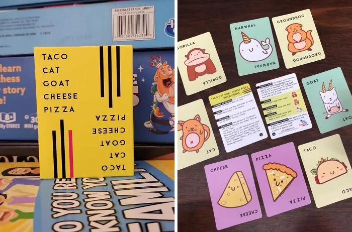 This <a Style="Display:inline;" Href="Https://Www.amazon.com/Taco-Cat-Goat-Cheese-Pizza/Dp/B077z1r28p?ie=utf8&linkcode=ll1&tag=bpcamel-20&linkid=c3d8cb5f0451ab06cfc862244a608afb&language=en_us&ref_=as_li_ss_tl" Target="_blank"><span Style="Font: Inherit; Color: #d74b1f;"> Taco Cat Goat Cheese Pizza</Span> Card Game Is The Hilarious Gift That Will Have Kids Shouting And Laughing