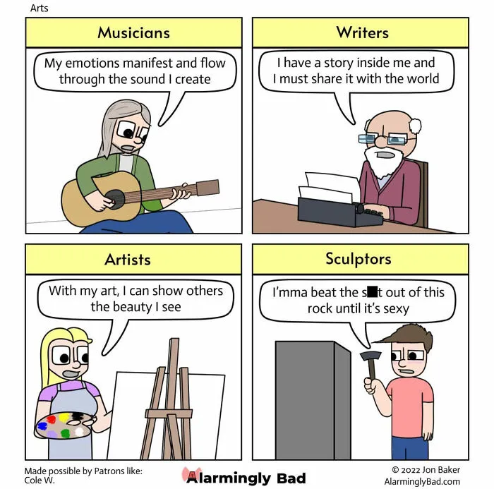 "Alarmingly Bad": 30 New Comics By Jon Baker To Brighten Your Day