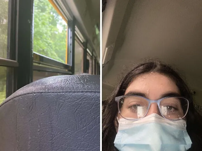 The Girl In Front Of Me Refused To Close Her Window While It Was Pouring Rain