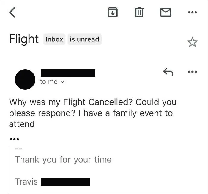 Person Who Hacked My Credit Card Emailed Me Asking Why I Canceled His Flight