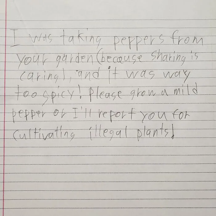 Came Home And This Note Was Taped To My Door. Time To Install Security Cams I Guess