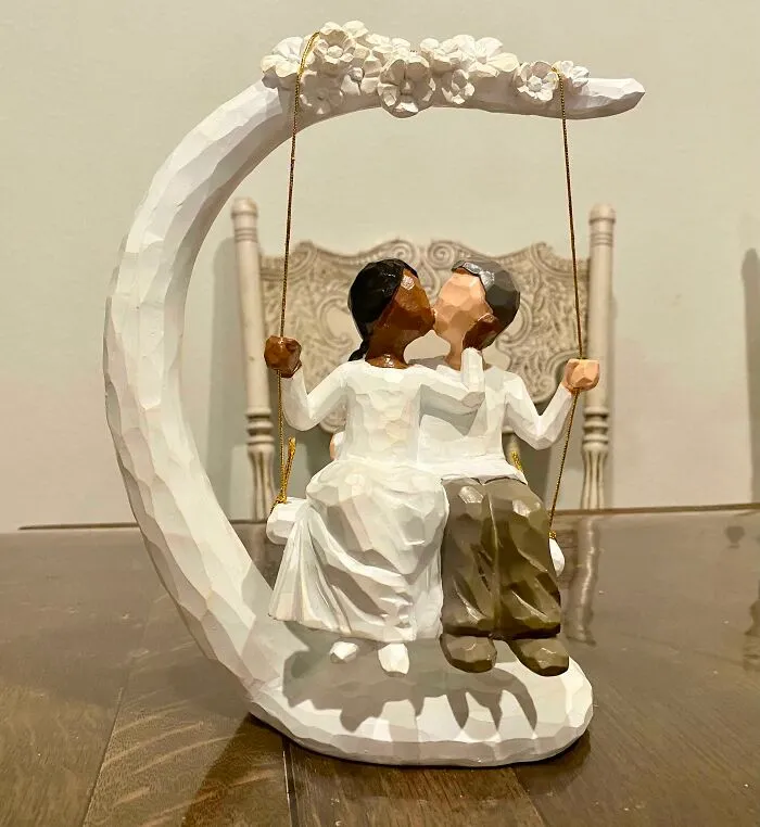 7th Wedding Anniversary Gift From My Mother-In-Law That She Hand Painted For Us❤️