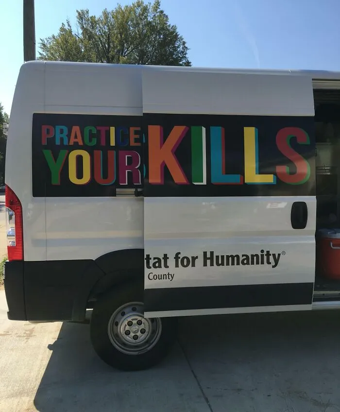 This Habitat For Humanity Van