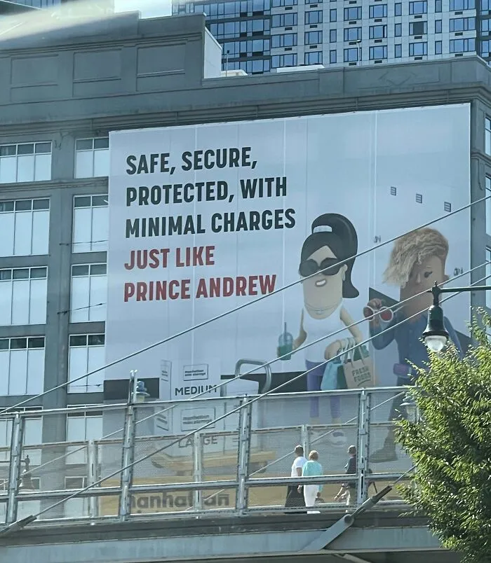 This Ad I Saw Knocking Prince Andrew
