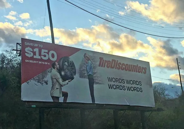 Got The Copy Done For That Billboard