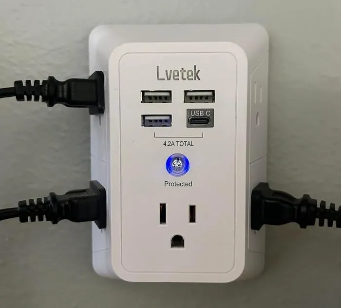 Keep All Your Devices Charged And Protected With The <a Style="Display:inline;" Href="Https://Www.amazon.com/5-Outlet-Surge-Protector-Charger-Ports/Dp/B09bkhhl5h?ie=utf8&linkcode=ll1&tag=bppeacock-20&linkid=68871a2560584ee8060200c9de53dfe4&language=en_us&ref_=as_li_ss_tl" Target="_blank"><span Style="Font: Inherit; Color: #d74b1f;"> 5-Outlet Surge Protector Wall Charger</Span> And Say Goodbye To Power Struggles. One Plug, Multiple Devices—problem Solved!