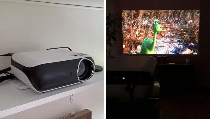 Turn Any Room Into A Home Theater With This <a Style="Display:inline;" Href="Https://Www.amazon.com/Projector-Bluetooth-100screen-Compatible-Smartphone/Dp/B0b28g5y4r?ie=utf8&linkcode=ll1&tag=bppeacock-20&linkid=4e66c59aadc2ce232282318f98d675d4&language=en_us&ref_=as_li_ss_tl" Target="_blank"><span Style="Font: Inherit; Color: #d74b1f;"> Projector</Span> And Enjoy Your Favorite Movies And Shows On The Big Screen— No Popcorn Included, But Highly Recommended