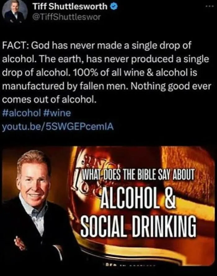 You’d Have To Be Drunk To Be That Wrong. We Literally Evolved Into Tolerating Naturally Fermented Fruits, Then Learned To Make Our Own From Grains
