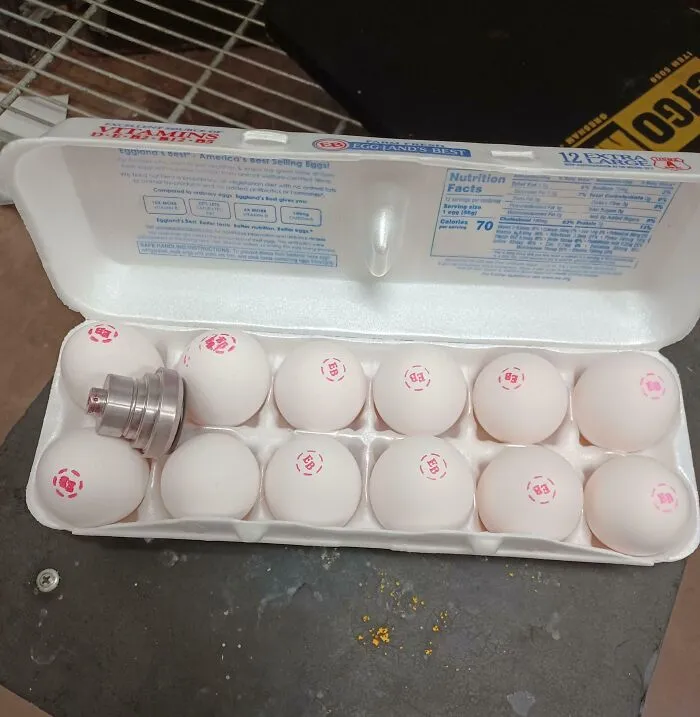 Found The Logo Stamp In This Dozen Of Eggs At The Grocery Store