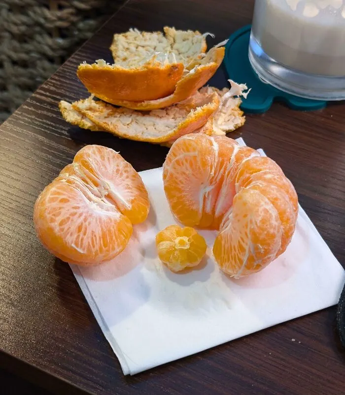 Orange Had A Very Small Orange Inside It