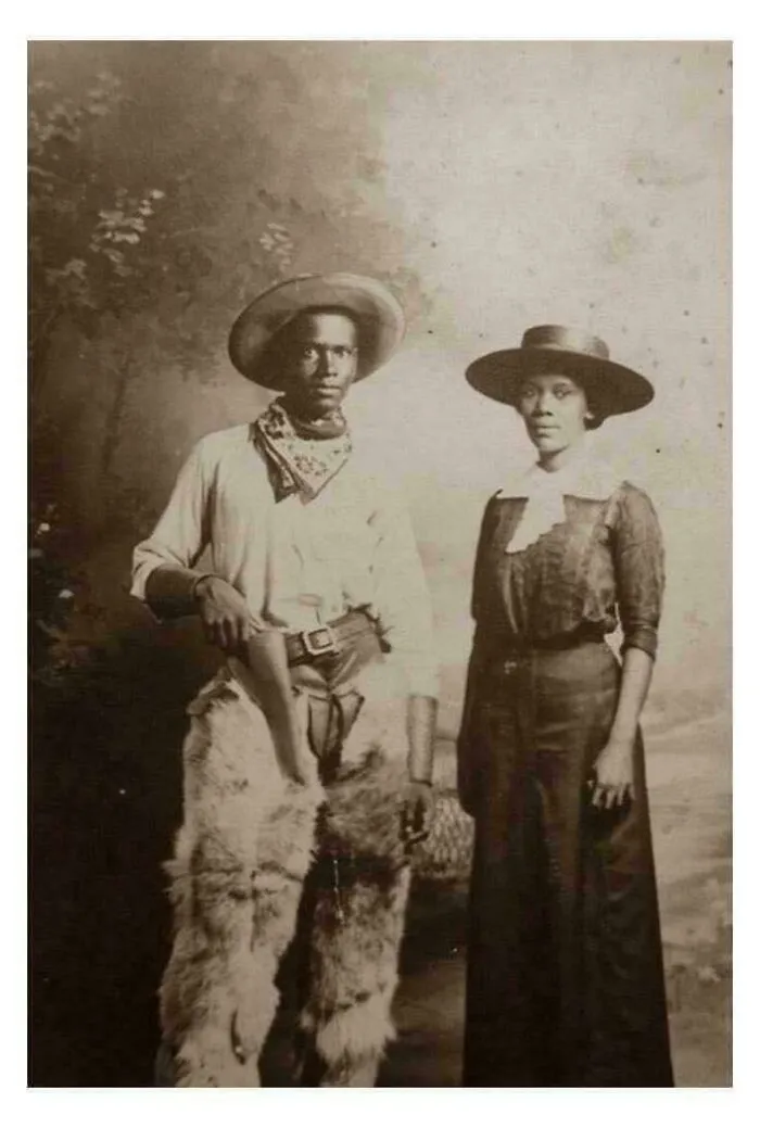 One Cowboy And One Cowgirl From The 1880s