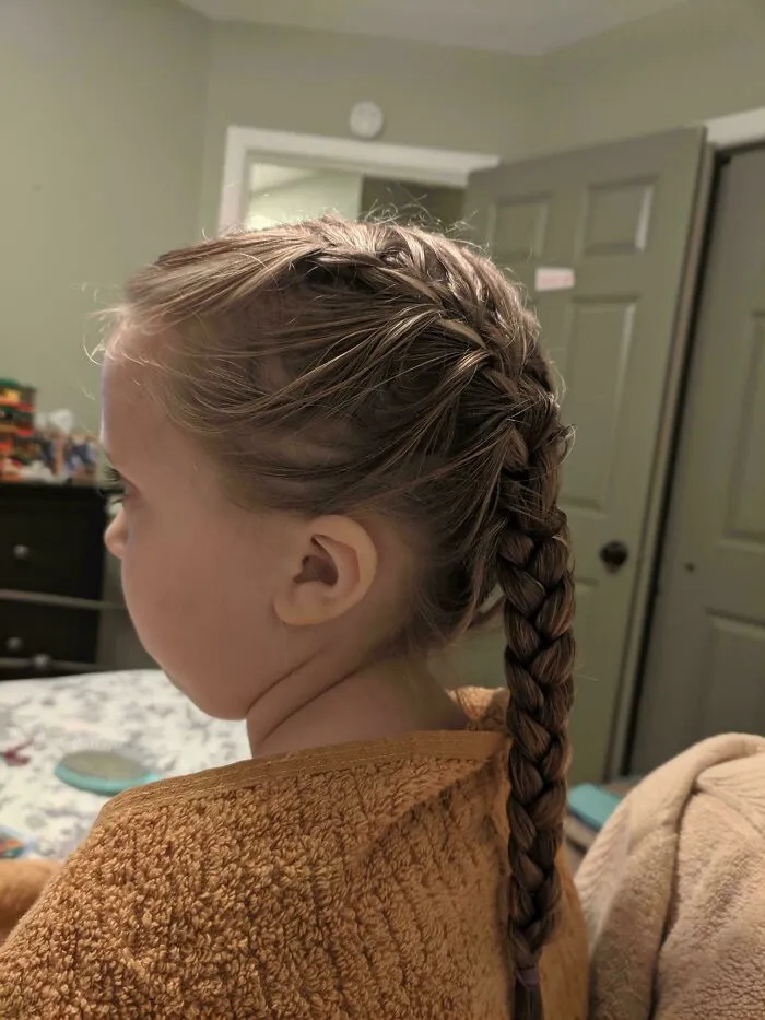 Nivel de papá primerizo alcanzado: Trenzas francesas