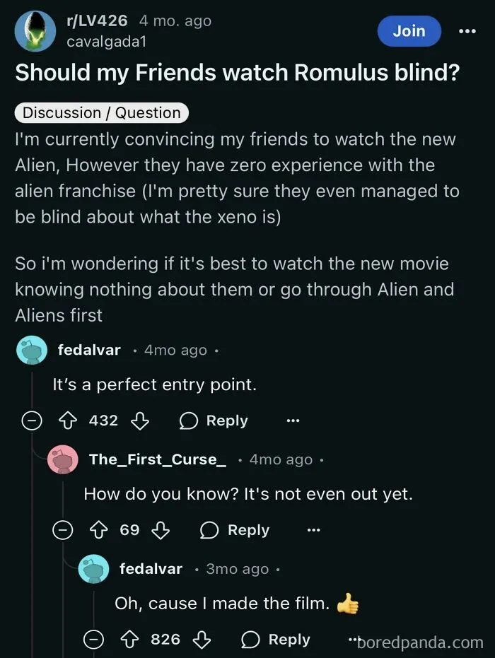 Director Chimes In