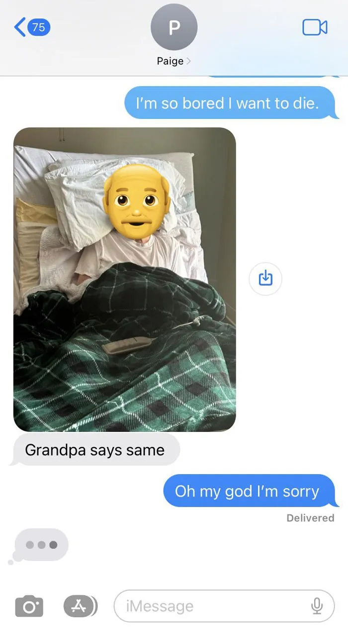 I Forgot My Friend Was Going To Say Goodbye To Her Grandfather Today