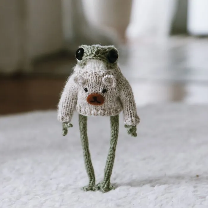 Artist Creates 47 Miniature Frogs With Tiny Outfits That Are Too Adorable To Handle