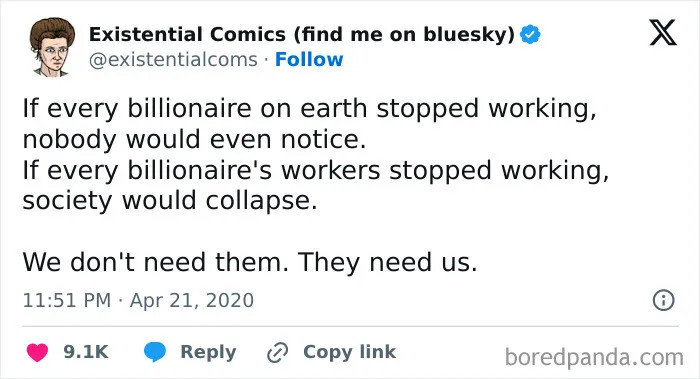They Need Us, We Don't Need Them