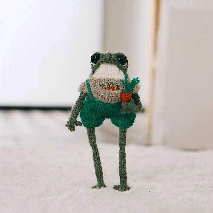 Artist Creates 47 Miniature Frogs With Tiny Outfits That Are Too Adorable To Handle