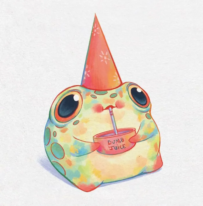 30 Wholesome Frog Illustrations By Lucracia Ray