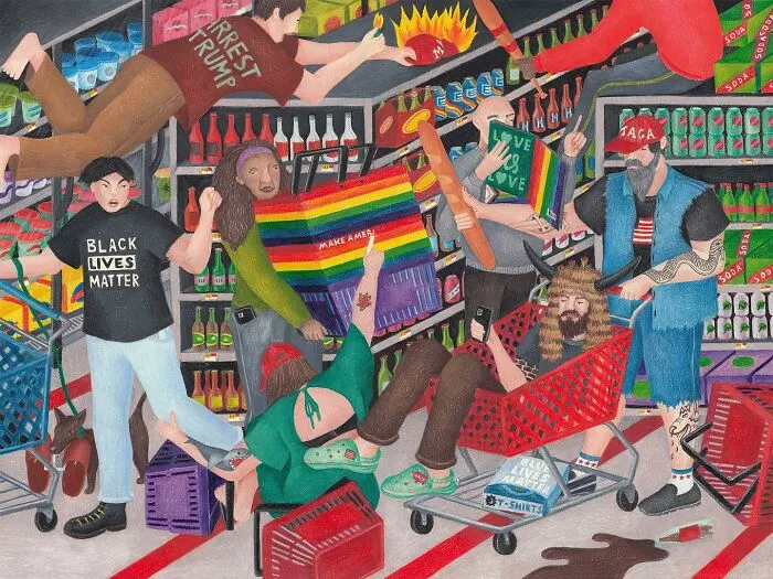 Illustrator Explores The Absurdity Of Modern Life With Clever And Funny Artworks (34 Pics)