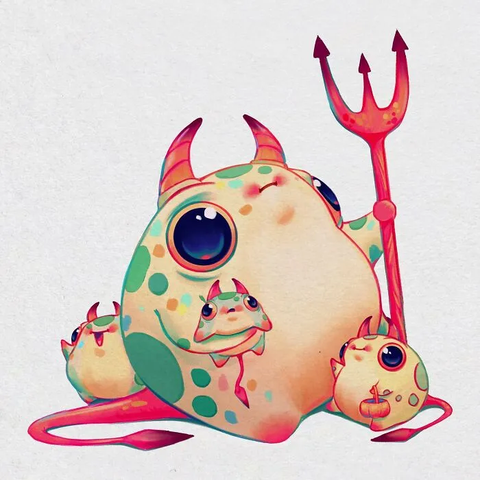30 Wholesome Frog Illustrations By Lucracia Ray