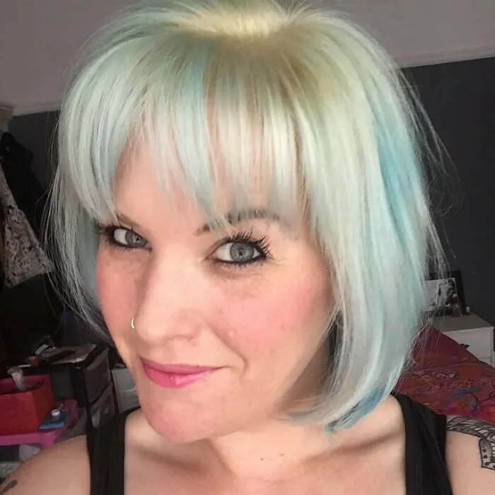 Attempted To Dye My Hair Silver, Not Realising You Had To Really Get It White Before Doing So! Aah Well, Light Bluey Greeny Yellow Hair Will Have To Do For Now