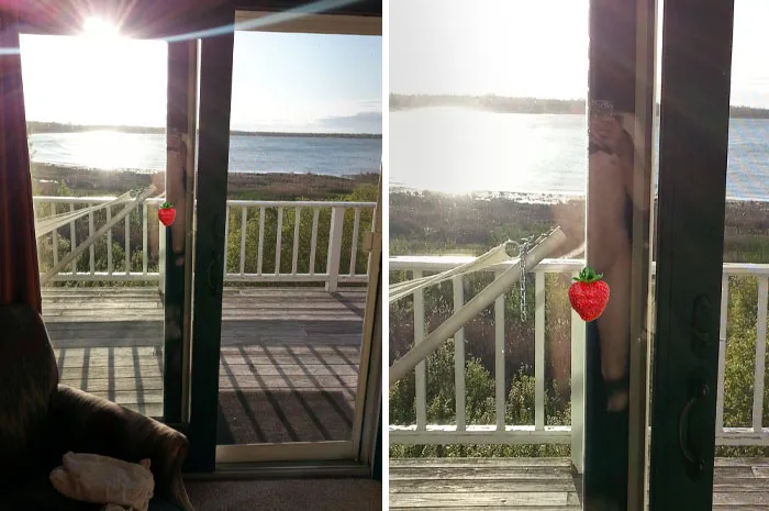 Tomé esta foto del hermoso amanecer en nuestro Bed and Breakfast, hace años, durante nuestra luna de miel. No la miré de cerca y se la envié a toda nuestra familia. Nada dice "Bienvenido a la Familia" como una foto como esta