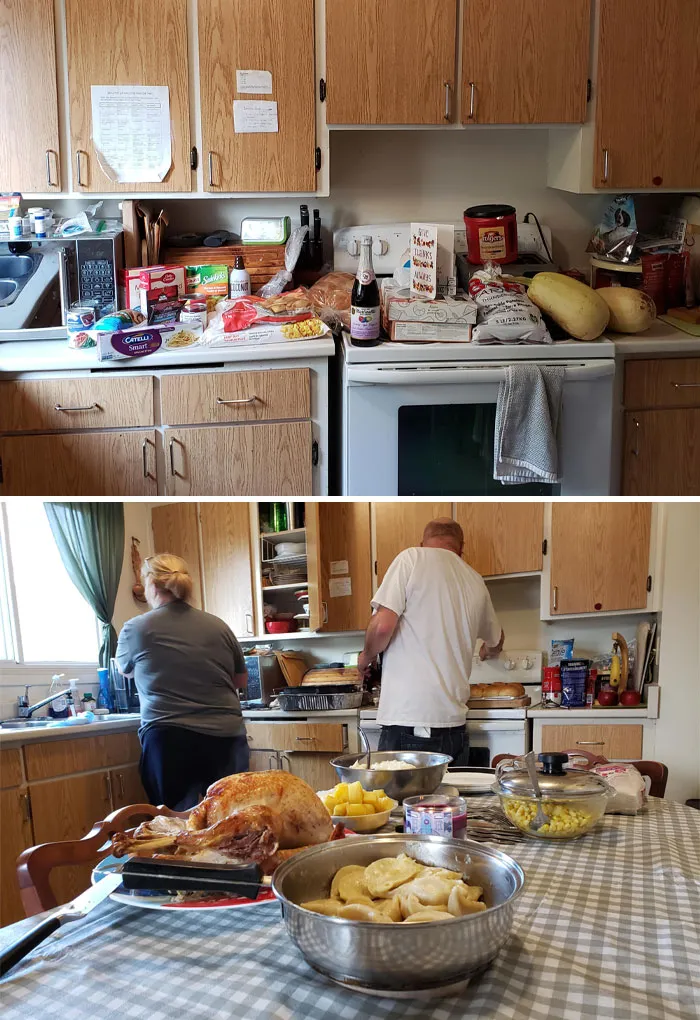 When Both My Parents Lost Their Jobs, I Was The Only Person Working In A House Of 4. When My Coworkers Found Out, They Came Together To Make Sure We Had A Proper Thanksgiving