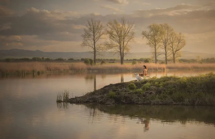 Honorable Mention, Dogs & People: My Peace By Andrea Djivanova