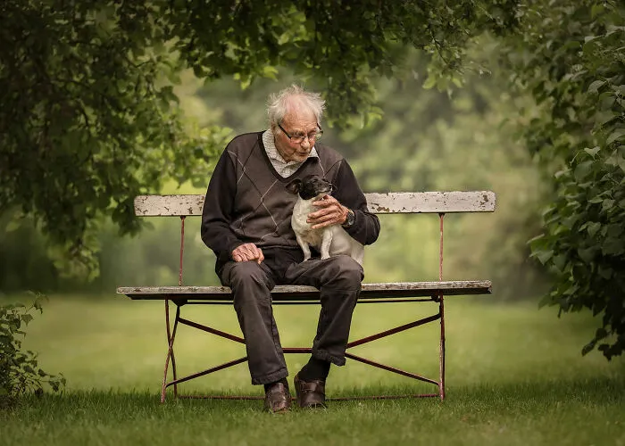 2nd Place, Dogs & People: Growing Older Together Day By Day, My Dog Is My Reason To Stay By Ida Levin