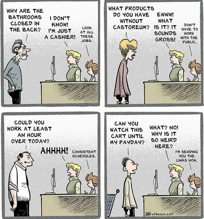 30 Comics By Stephen Beals That Perfectly Capture The Humor And Frustrations Of Retail (New Pics)