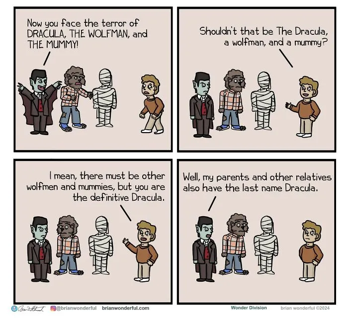 Dark Humor And Random Laughs: 40 Comics By Brian Wonderful
